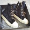 Rick Owens Horsehair High-top Lace-up Shoes