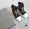 Rick Owens Horsehair High-top Lace-up Shoes