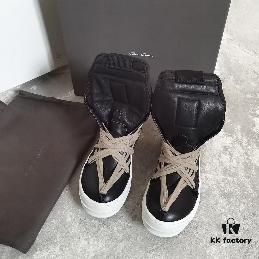 Rick Owens All-Black Harness Reverse Triangle Shoes