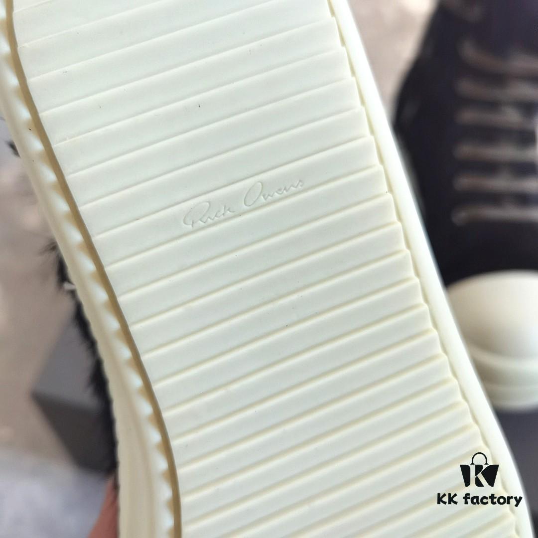 Rick Owens Horsehair High-top Lace-up Shoes