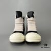 Rick Owens 2022 New Arrival Chunky Lace Series - Mainline Black High-Top Leather Lace-Up Shoes
