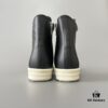 Rick Owens 2022 New Arrival Chunky Lace Series - Mainline Black High-Top Leather Lace-Up Shoes