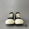 Rick Owens DRKSHDW Classic Canvas Low-top Lace-up Sneakers with White Tips