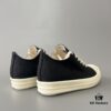 Rick Owens DRKSHDW Classic Canvas Low-top Lace-up Sneakers with White Tips