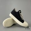 Rick Owens DRKSHDW Classic Canvas Low-top Lace-up Sneakers with White Tips