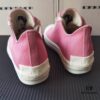 Rick Owens DRKSHDW Pink Canvas Low-top Lace-up Sneakers with Heel Logo