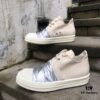 Rick Owens DRKSHDW Low-top Canvas Silver Pleated