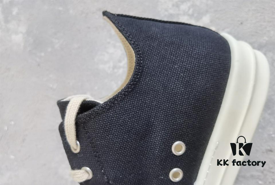 Rick Owens DRKSHDW High-Top Canvas White Crinkle