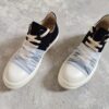 Rick Owens DRKSHDW High-Top Canvas White Crinkle