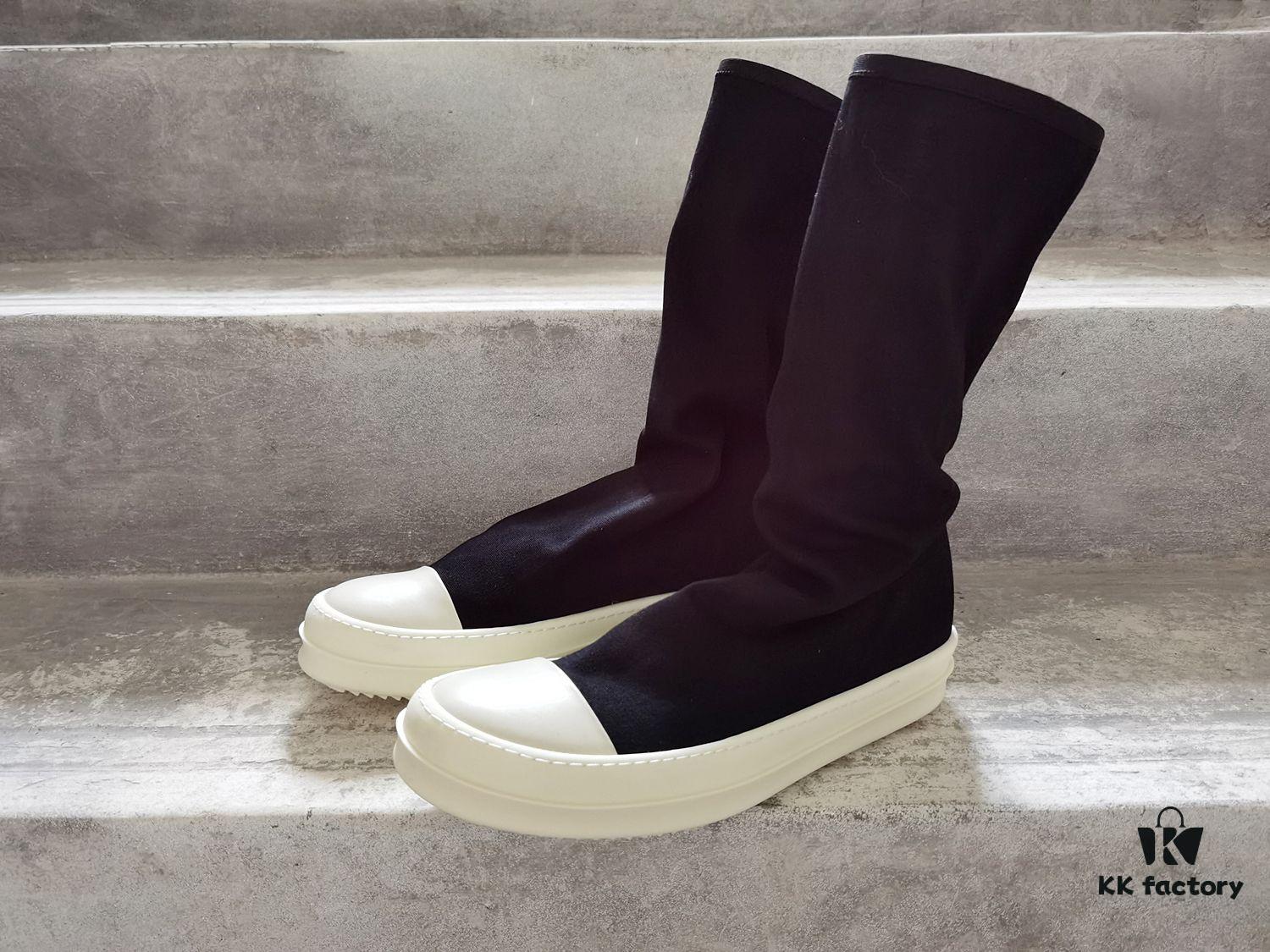 Rick Owens DRKSHDW Elastic Canvas Low-Top Boots