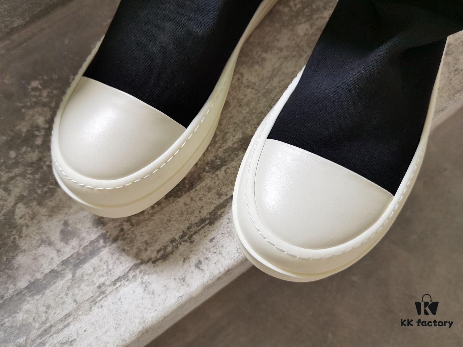 Rick Owens DRKSHDW Elastic Canvas Low-Top Boots