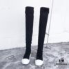 Rick Owens DRKSHDW Elastic Canvas Over-the-Knee Boots