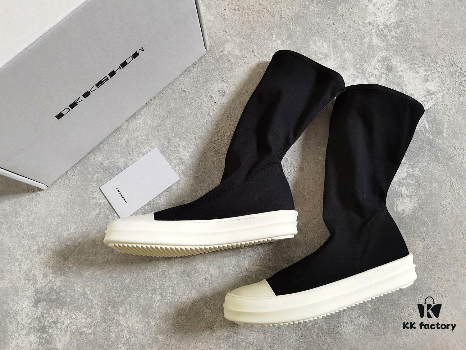 Rick Owens DRKSHDW Elastic Canvas Low-Top Boots