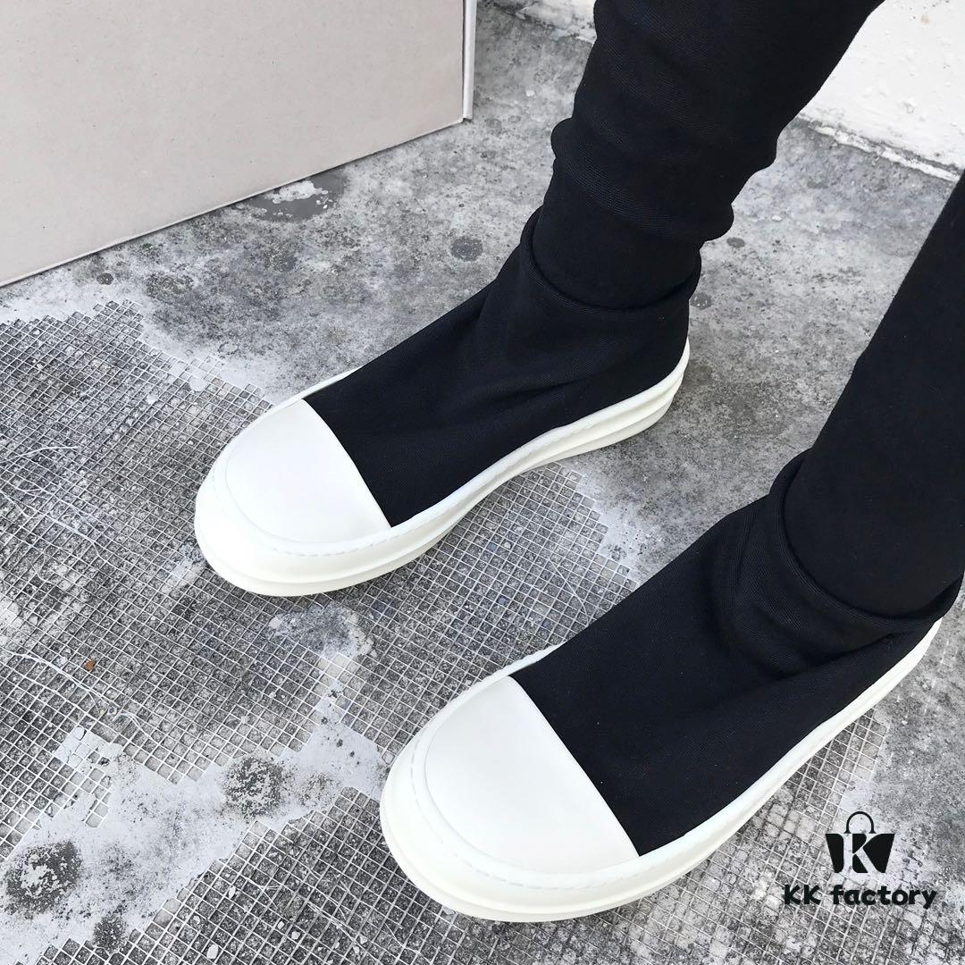 Rick Owens DRKSHDW Elastic Canvas Over-the-Knee Boots