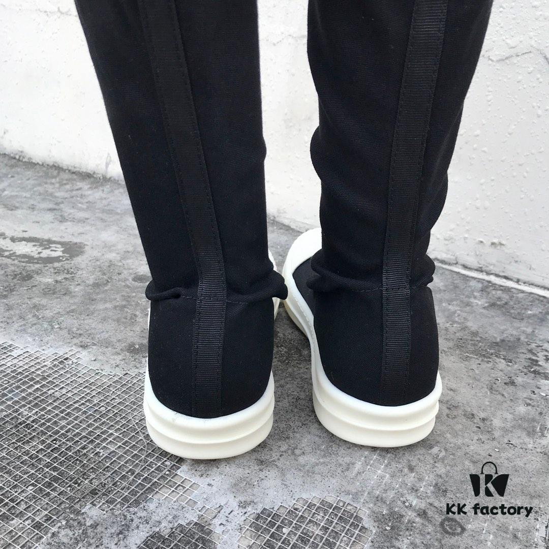 Rick Owens DRKSHDW Elastic Canvas Over-the-Knee Boots