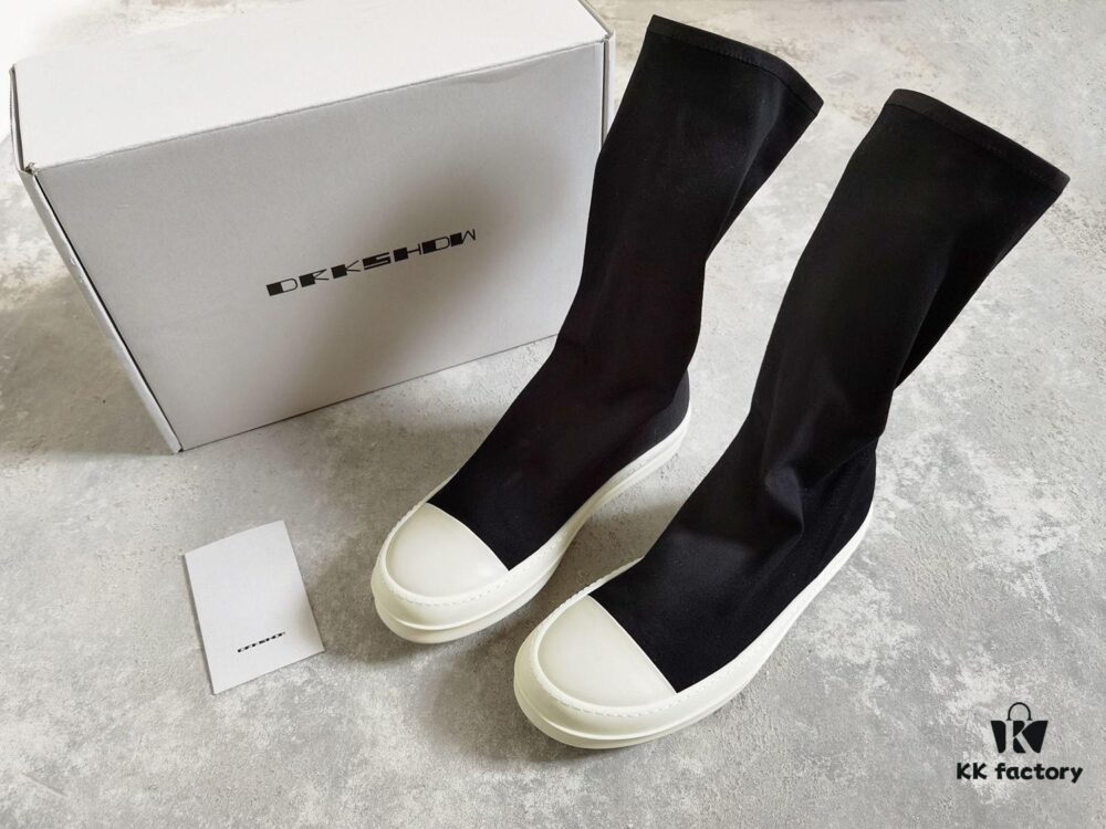 Rick Owens DRKSHDW Elastic Canvas Low-Top Boots