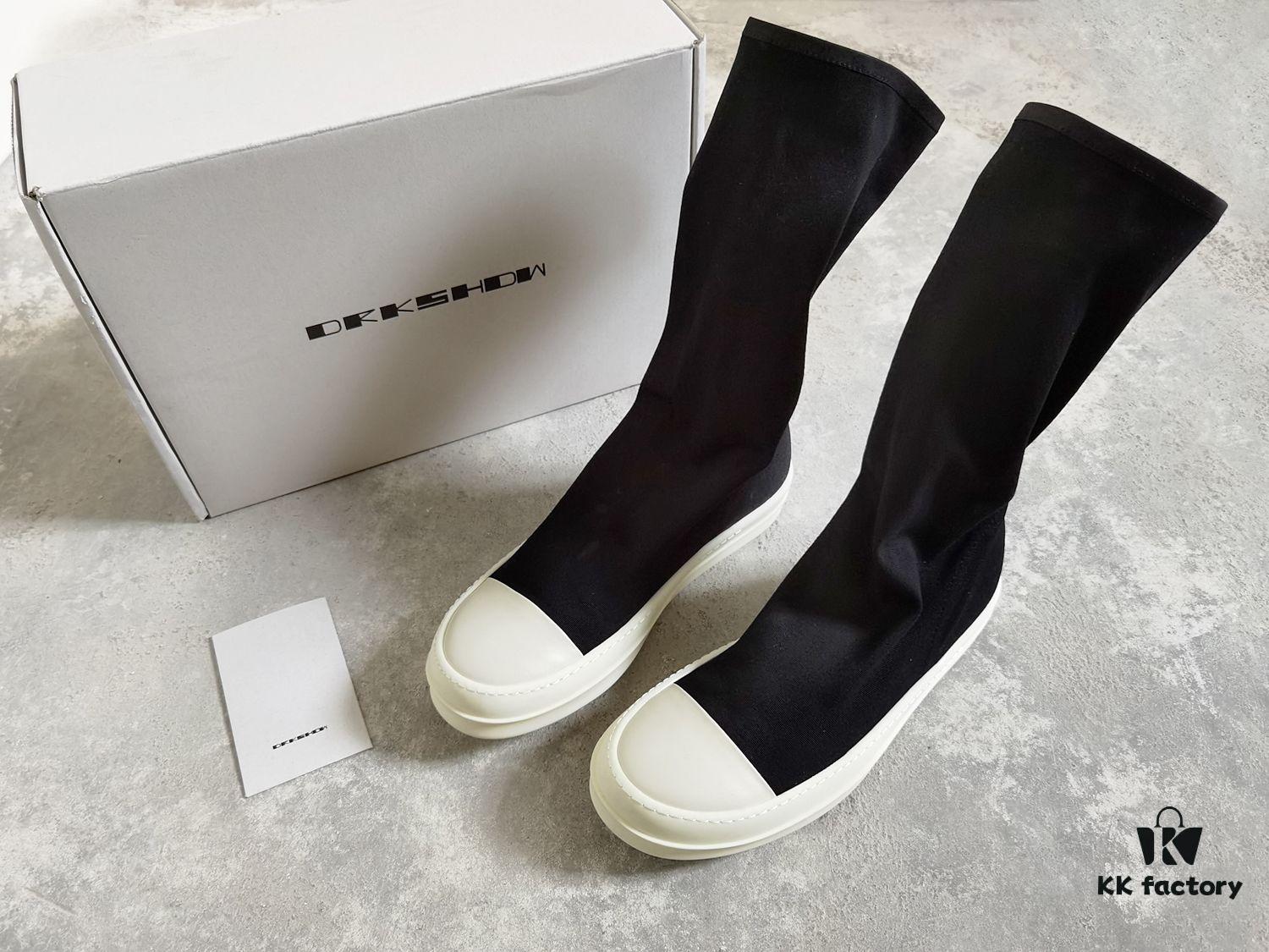 Rick Owens DRKSHDW Elastic Canvas Low-Top Boots