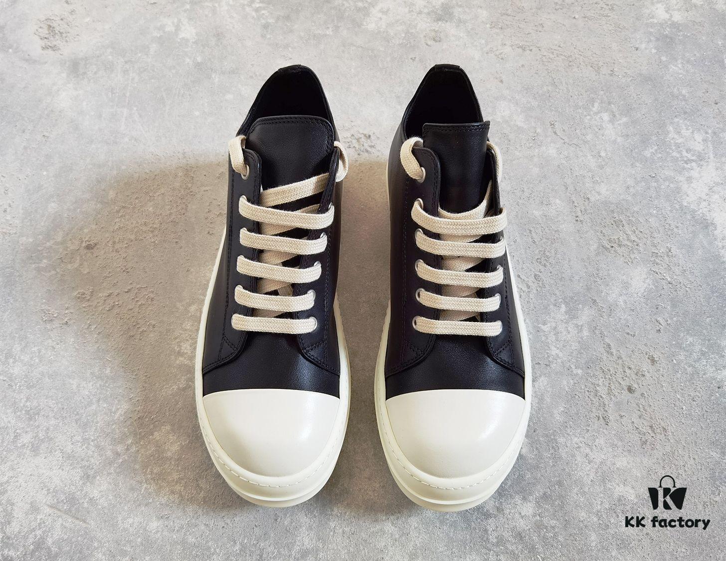 Rick Owens Low-top Lace-up Leather Converse