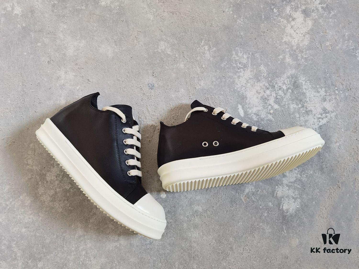 Rick Owens Low-top Lace-up Leather Converse