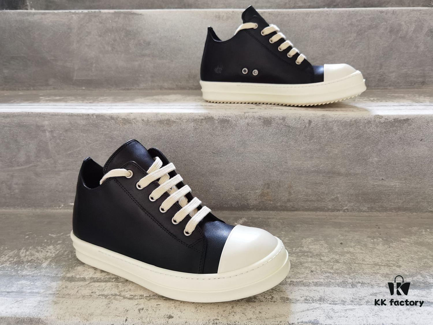 Rick Owens Low-top Lace-up Leather Converse