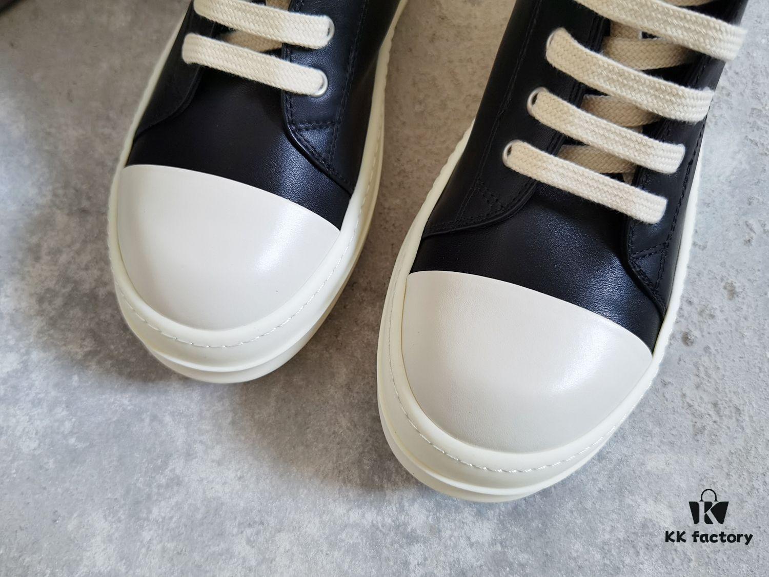 Rick Owens Low-top Lace-up Leather Converse