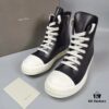 Rick Owens High-Top Lace-Up Leather Converse