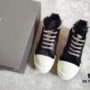 Rick Owens Horsehair Low-top Lace-up Shoes