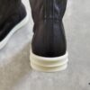Rick Owens Mid-Cut Elastic Boots in Genuine Sheepskin
