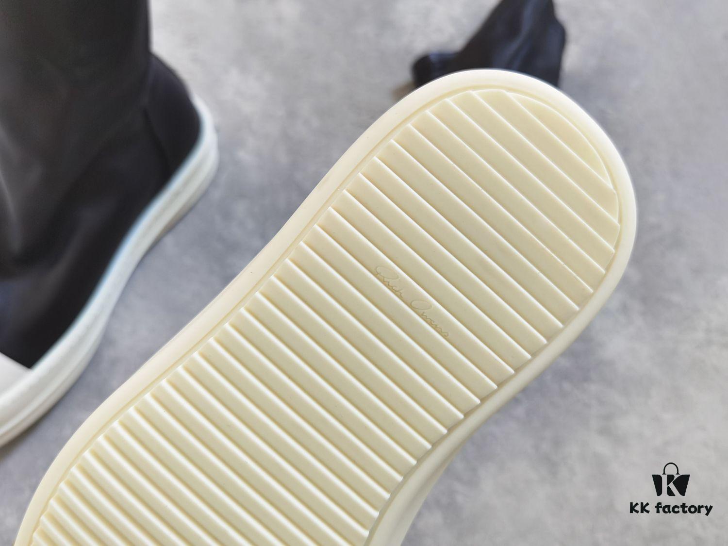 Rick Owens Mid-Cut Elastic Boots in Genuine Sheepskin