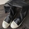 Rick Owens High-End Elastic Boots Made of Genuine Lamb Leather