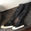 Rick Owens High-End Elastic Boots Made of Genuine Lamb Leather