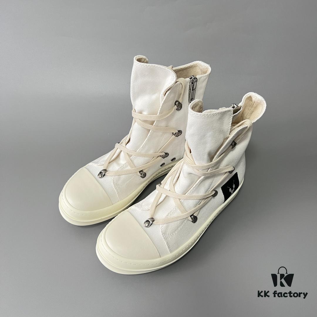 Rick Owens DRKSHDW All-White Canvas Pentagram Star