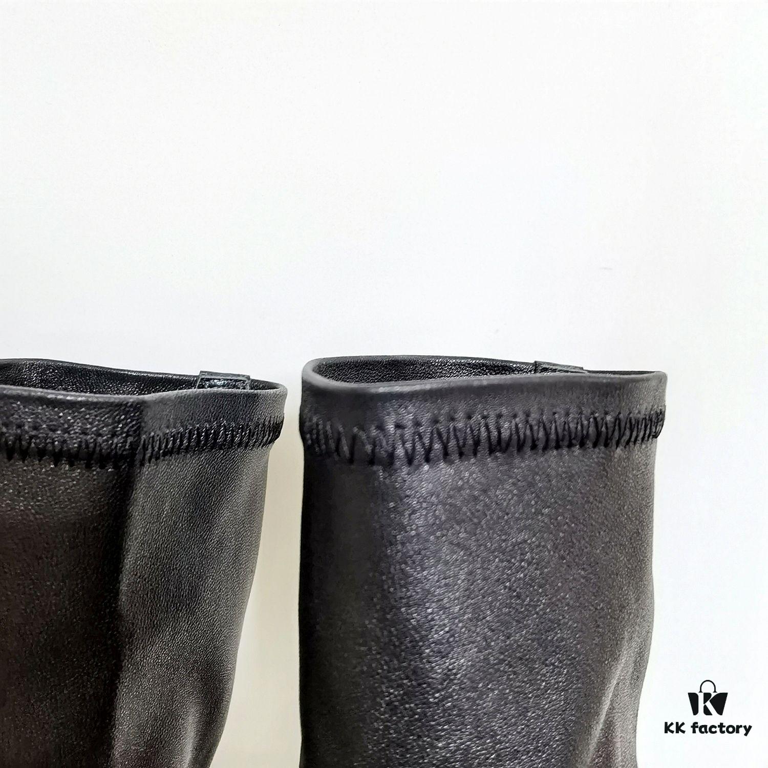 Rick Owens Mid-Cut Elastic Boots in Genuine Sheepskin