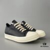 Rick Owens DRKSHDW Low-Cut Lace-Up Shoes with Vintage Wax Fabric