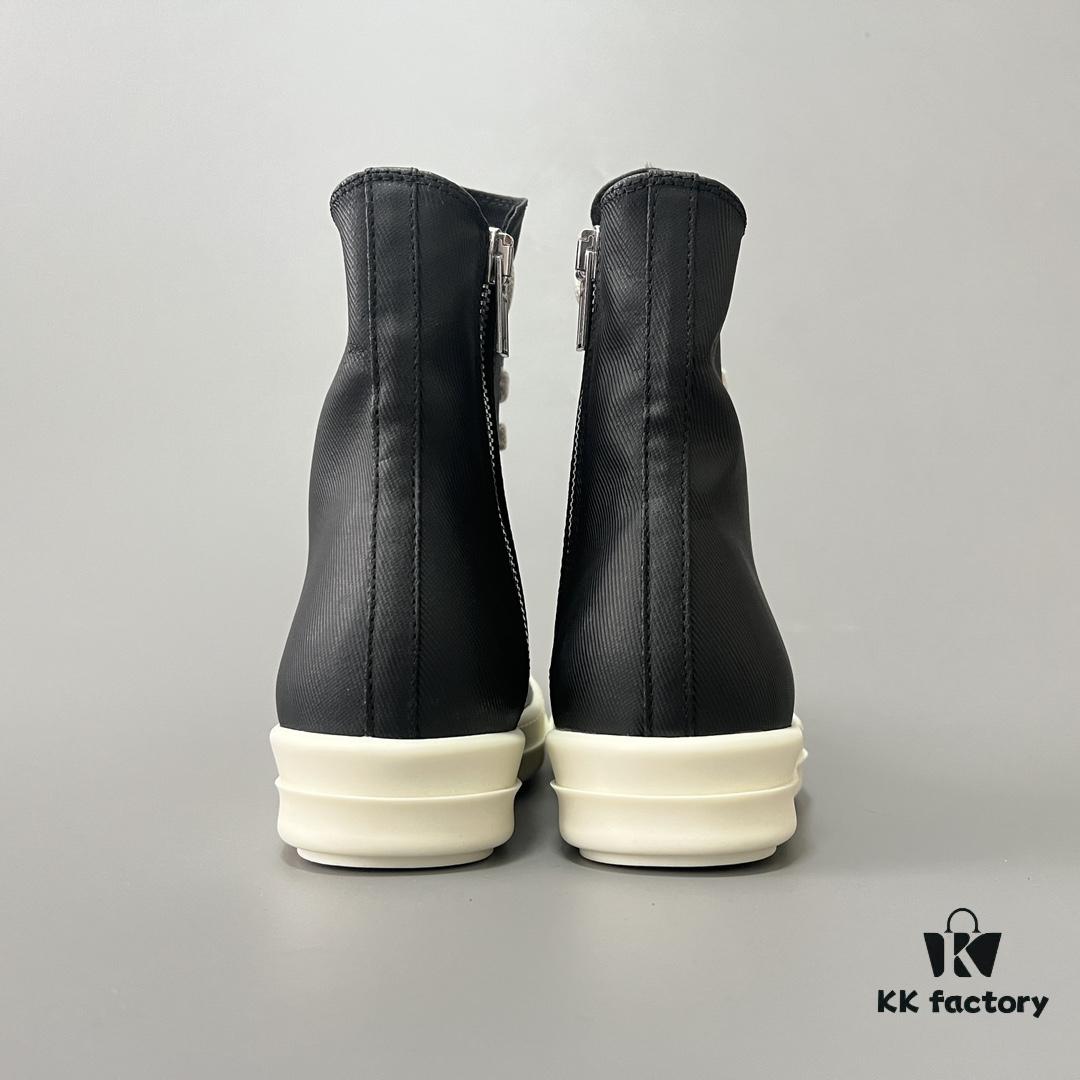 Rick Owens DRKSHDW High-Top Lace-Up Converse Style Shoes in Vintage Wax Canvas