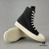 Rick Owens DRKSHDW Classic Textured High-Top Lace-Up Sneakers