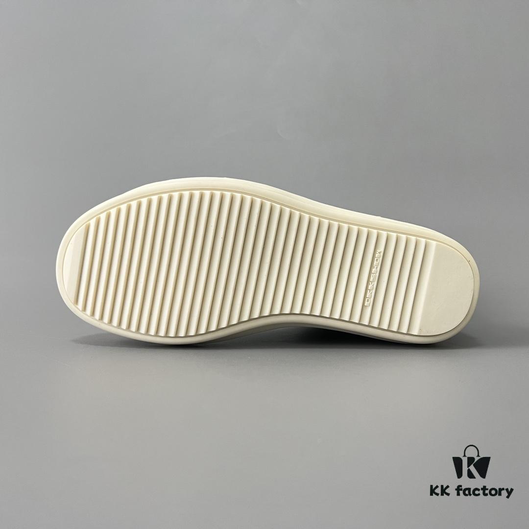 Rick Owens DRKSHDW Black Twill High-Top Sneakers with Chunky Laces