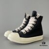 Rick Owens DRKSHDW Canvas High-top Lace-up Sneakers with Chunky Sole