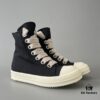 Rick Owens DRKSHDW Canvas High-top Lace-up Sneakers with Chunky Sole