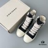 Rick Owens DRKSHDW Canvas High-top Lace-up Sneakers with Chunky Sole