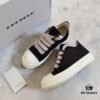 Rick Owens DRKSHDW Black Twill Low-top Sneakers with Chunky Laces