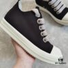 Rick Owens DRKSHDW Black Twill Low-top Sneakers with Chunky Laces