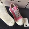 Rick Owens DRKSHDW Pink Twill Low-top Sneakers with Chunky Laces