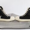 Rick Owens DRKSHDW Textured High-Top Lace-Up with Printed Logo (Note: Logo Only on Right Foot)