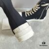 Rick Owens DRKSHDW Classic Canvas High-top Sneakers with Back-Tie Detail and Logo Patch