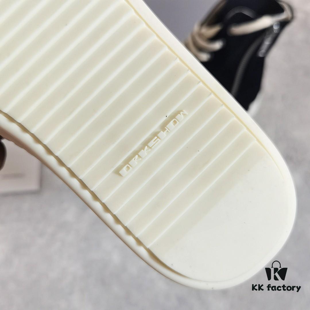 Rick Owens DRKSHDW Classic Canvas High-top Sneakers with Back-Tie Detail and Logo Patch