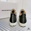 Rick Owens DRKSHDW High-Top Lace-Up Shoes with Woven Back Strap