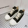 Rick Owens DRKSHDW High-Top Lace-Up Shoes with Woven Back Strap