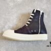 Rick Owens DRKSHDW High-Top Black Nylon Composite Wrinkle Design