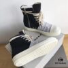 Rick Owens DRKSHDW High-Top Canvas Gray Wrinkle